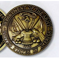 2 1/2" Die Struck Medal/ Coin (2 mm)